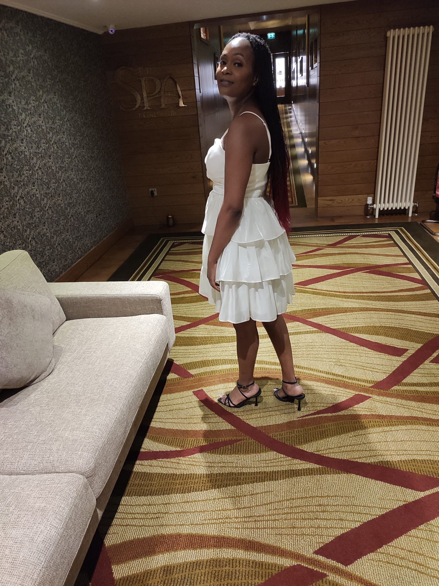 White decadence dress