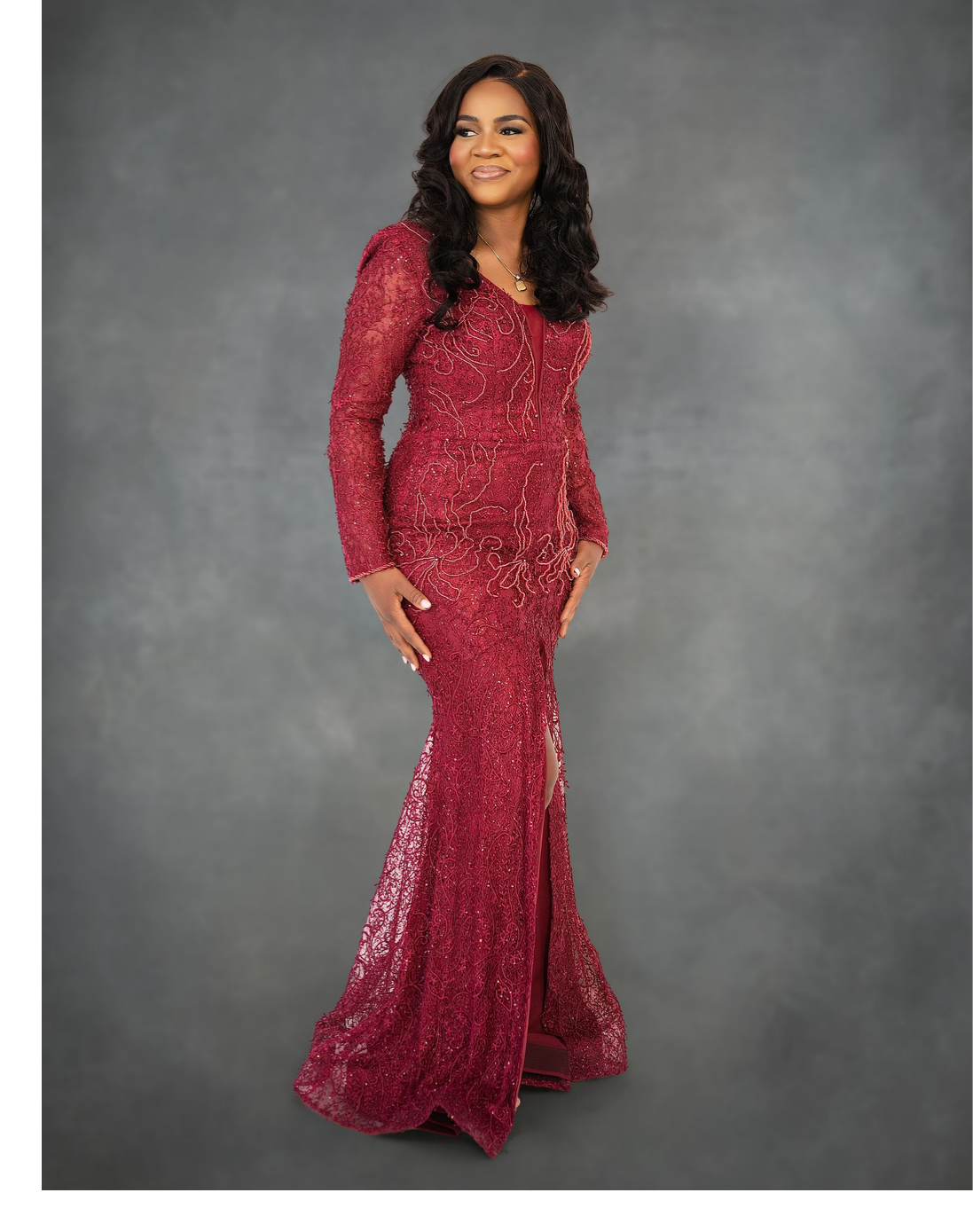 Long sleeved Maxi Mermaid Dress
