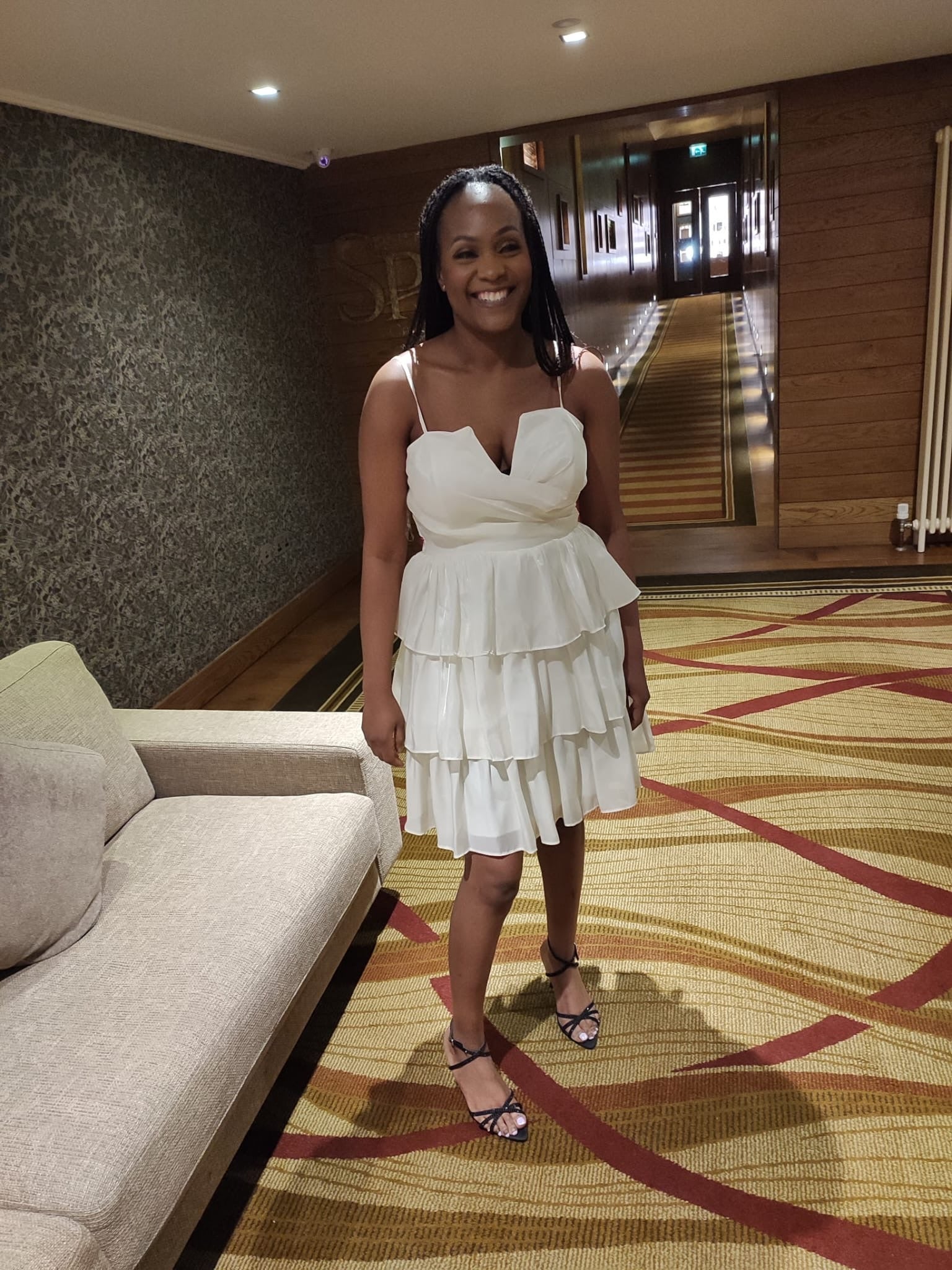 White decadence dress