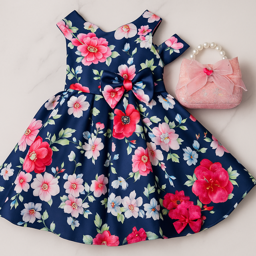 Floral Satin gown