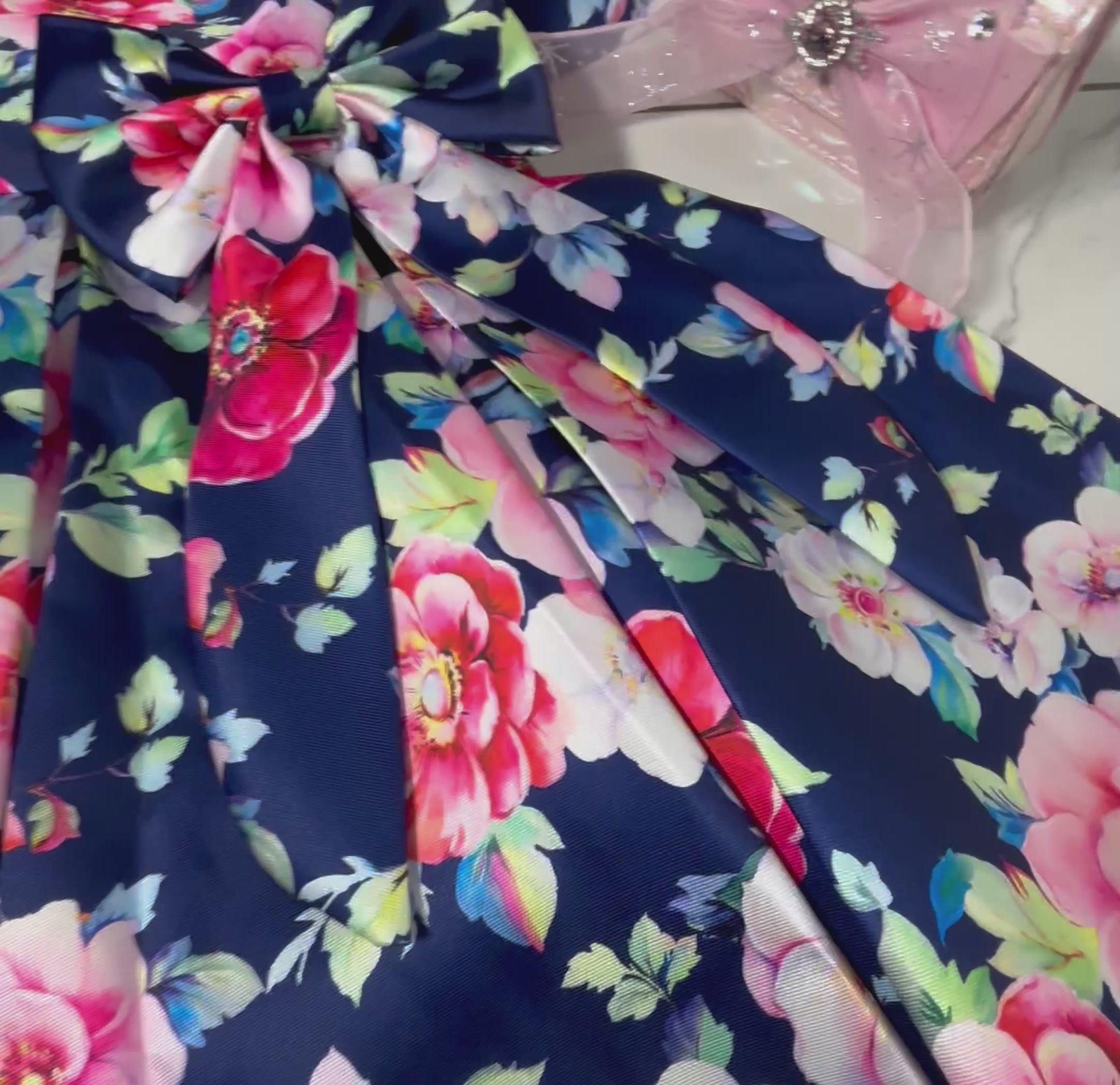 Floral Satin gown